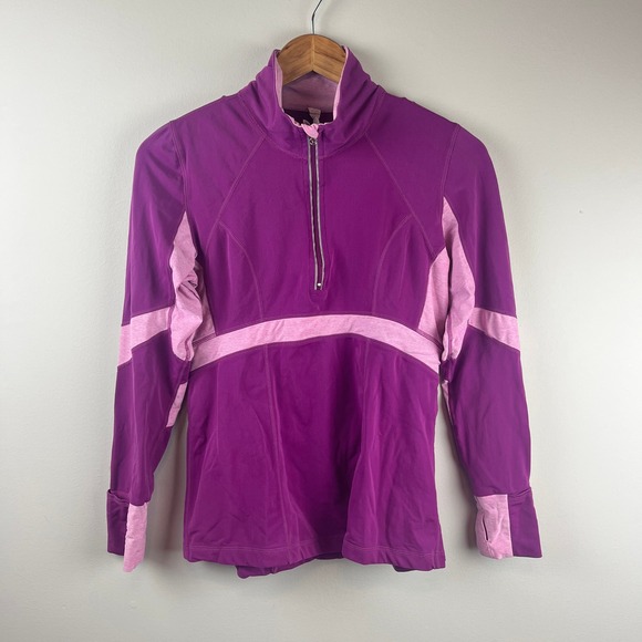Lululemon Tops - 2/$30 Lululemon Pink Purple Run Distance Pullover Half Zip Athletic Jacket 8